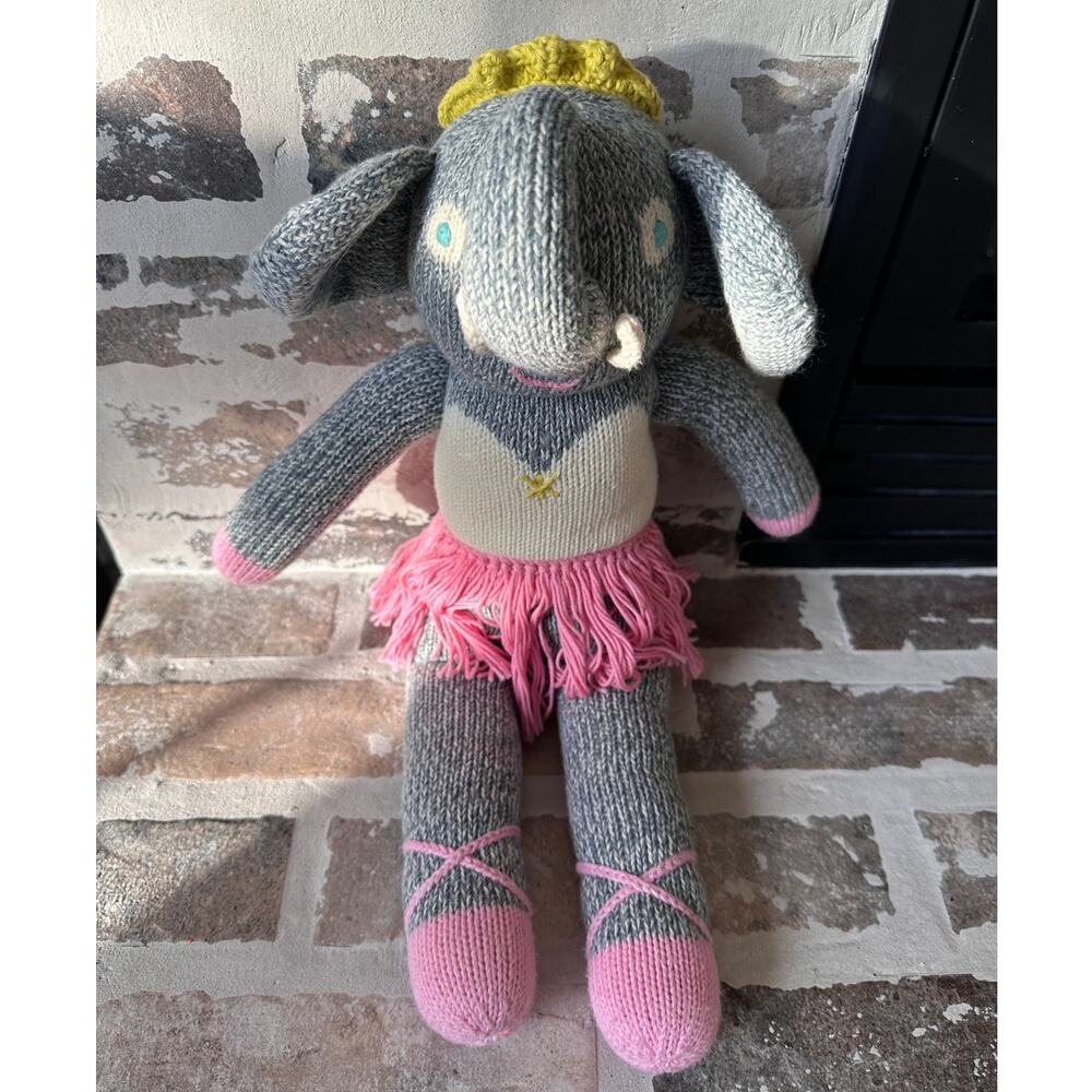 Blabla Josephine the Elephant Knit Animal 18" Doll